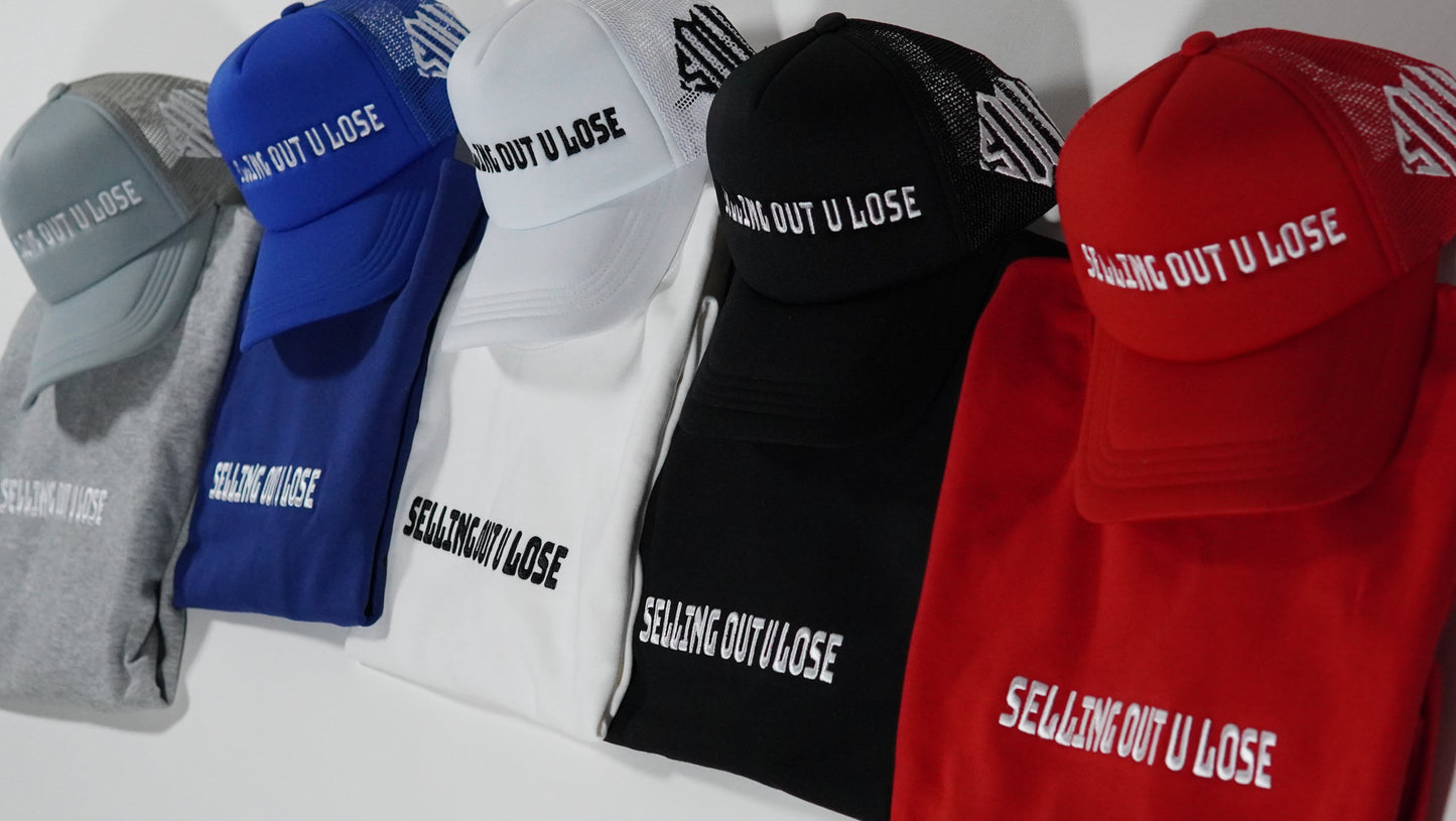 Embroidered Selling Out U Lose Trucker Hats